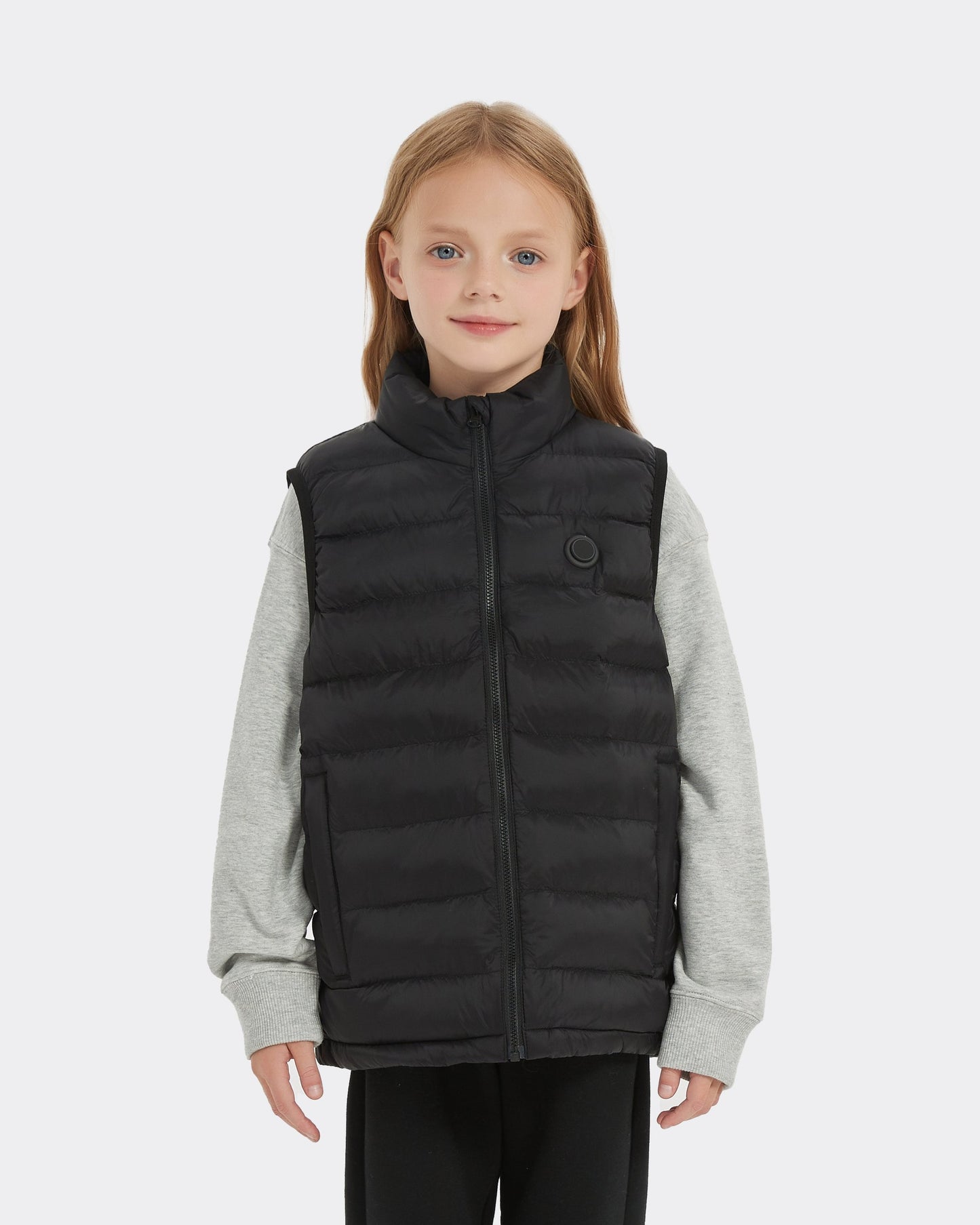 Girls' Heated Puffer Vest (Compact 5V Battery Included)